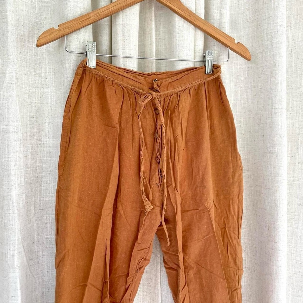 Vintage Earthy Orange Genie Pants